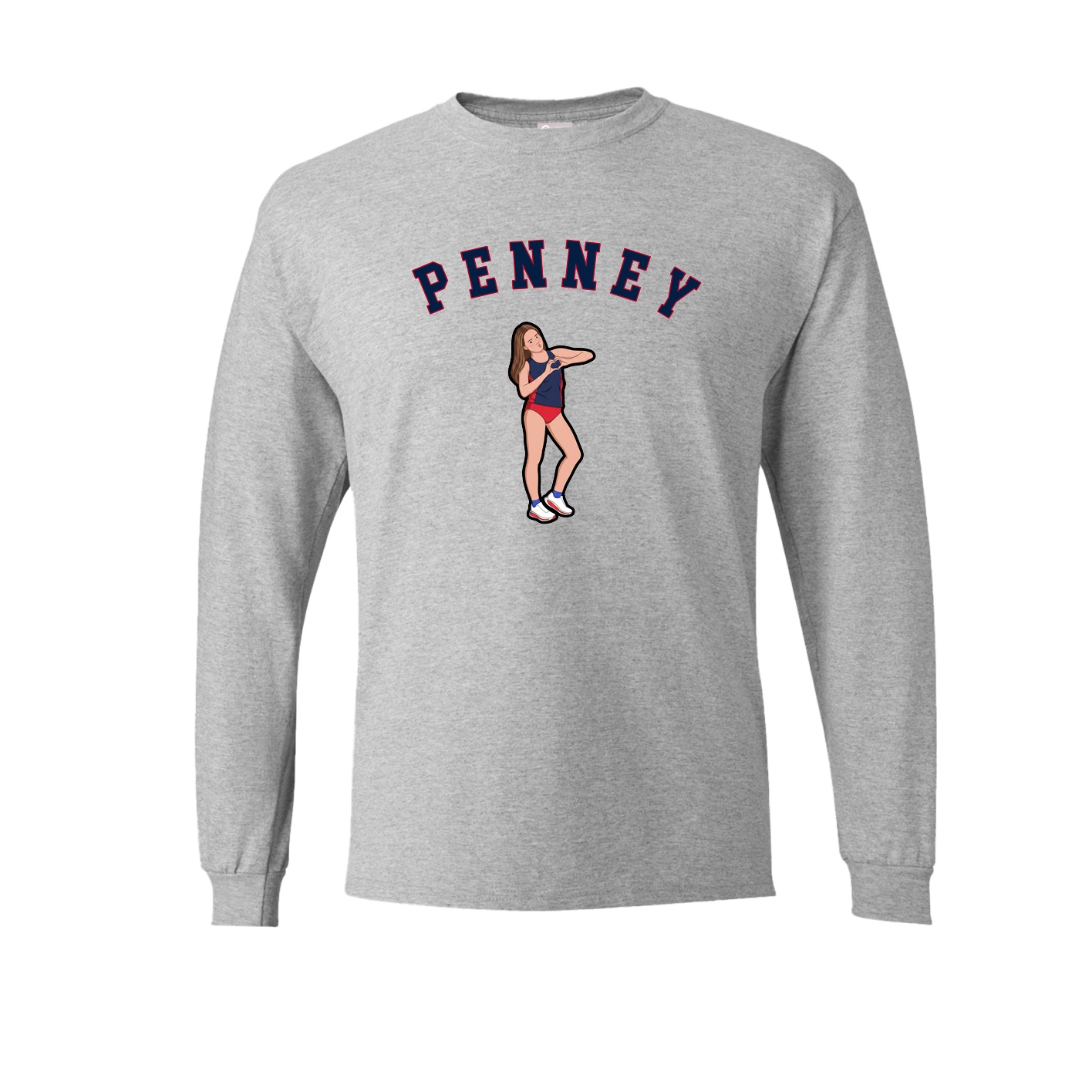 Long Sleeve Tee — Shirsey Arch in Grey