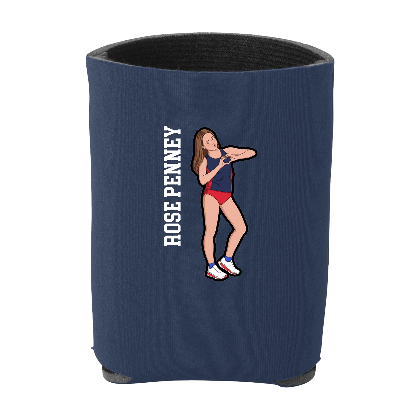 Can Holder — Name Vertical in Navy
