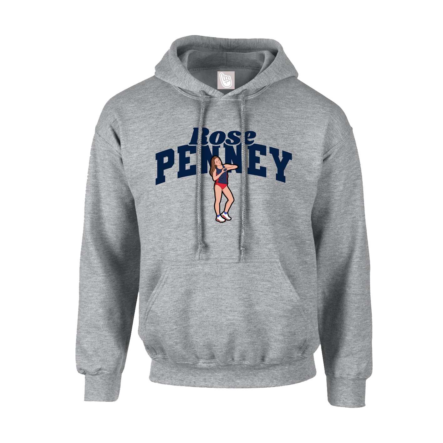 Youth Hoodie — Signature Arch in Grey