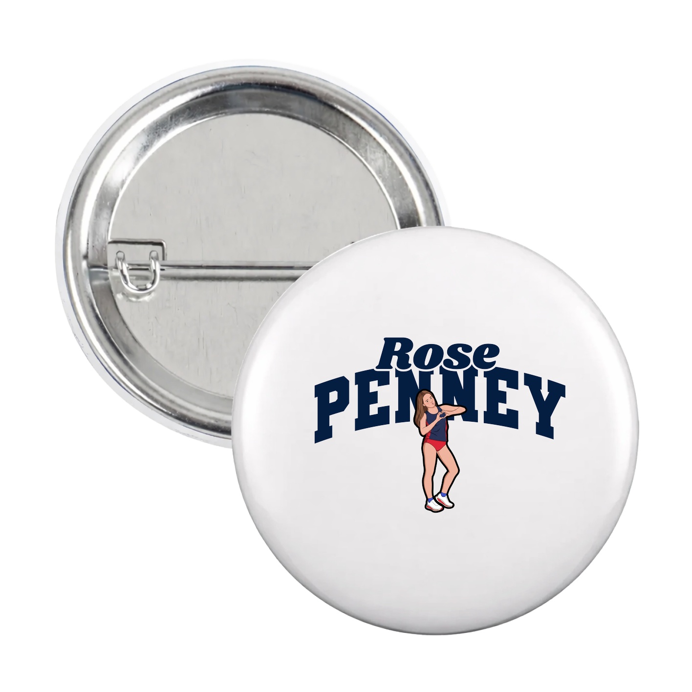 Game Day Button — Signature Arch in White
