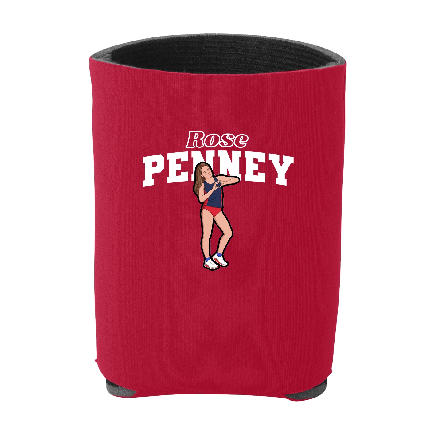 Can Holder — Name Arch in Red