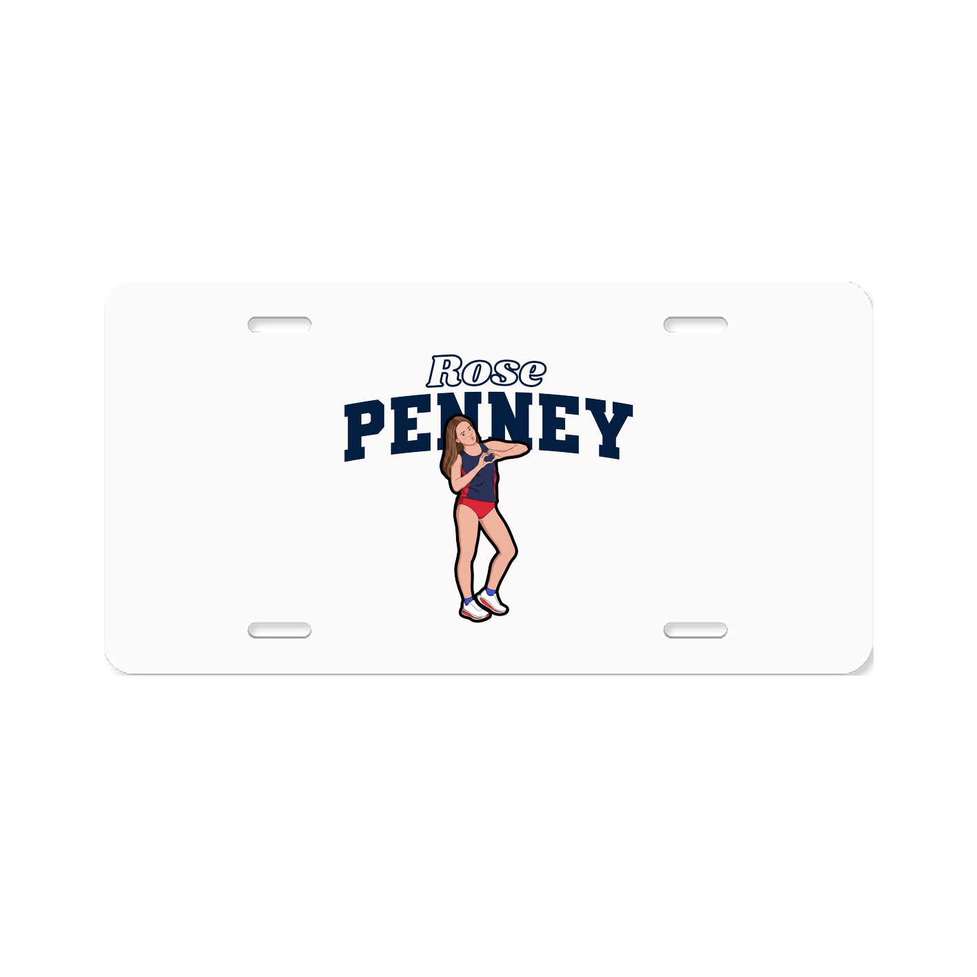 License Plate — Name Arch in Classic