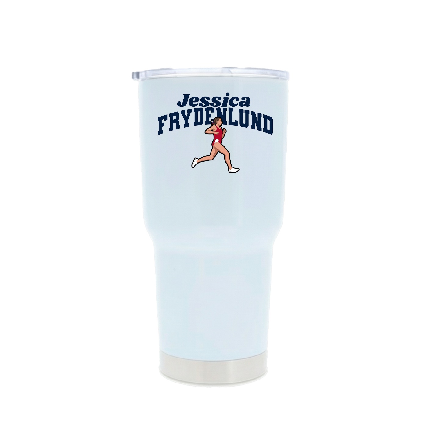 30oz Stainless Steel Tumbler — Signature Arch in White