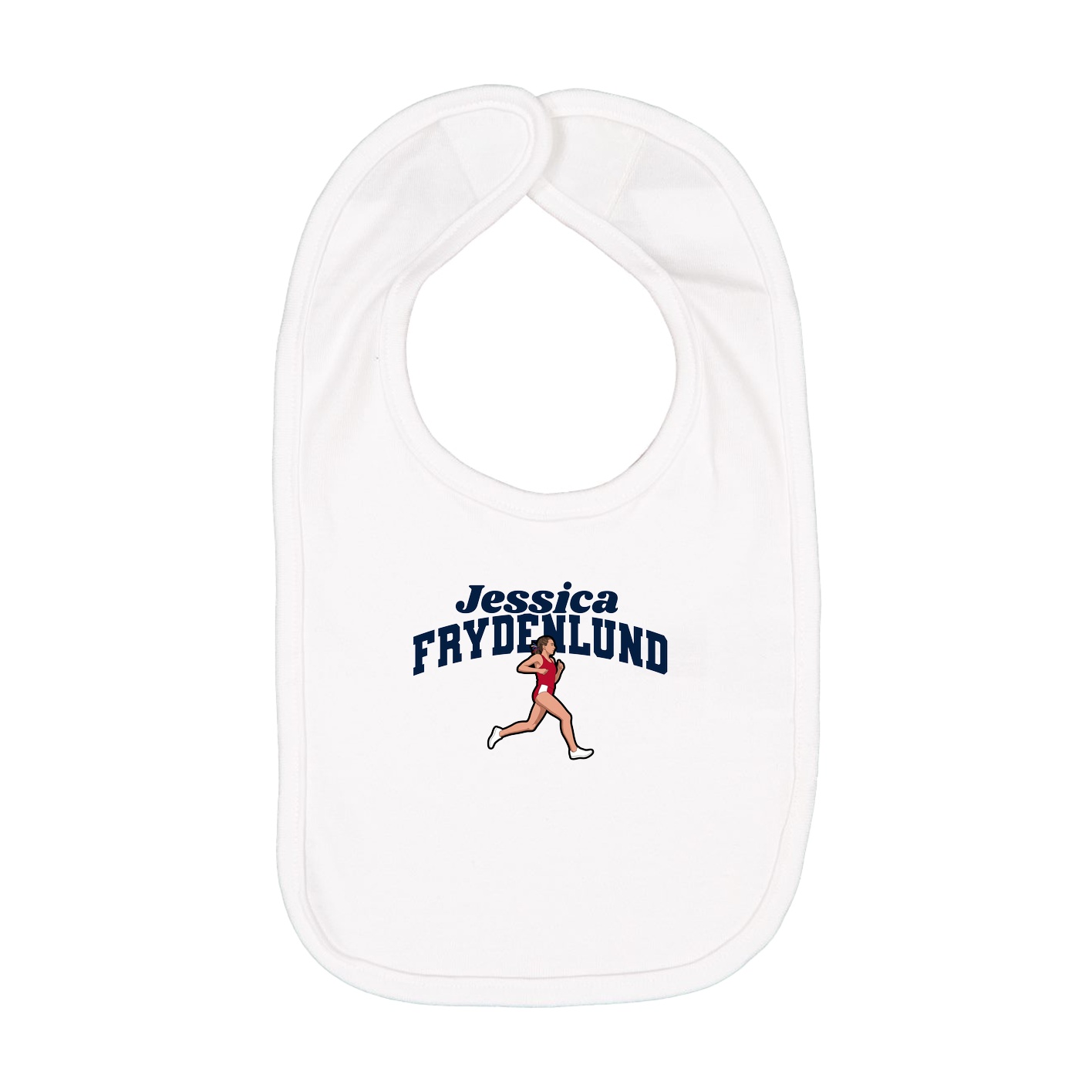 Infant Bib — Signature Arch in White