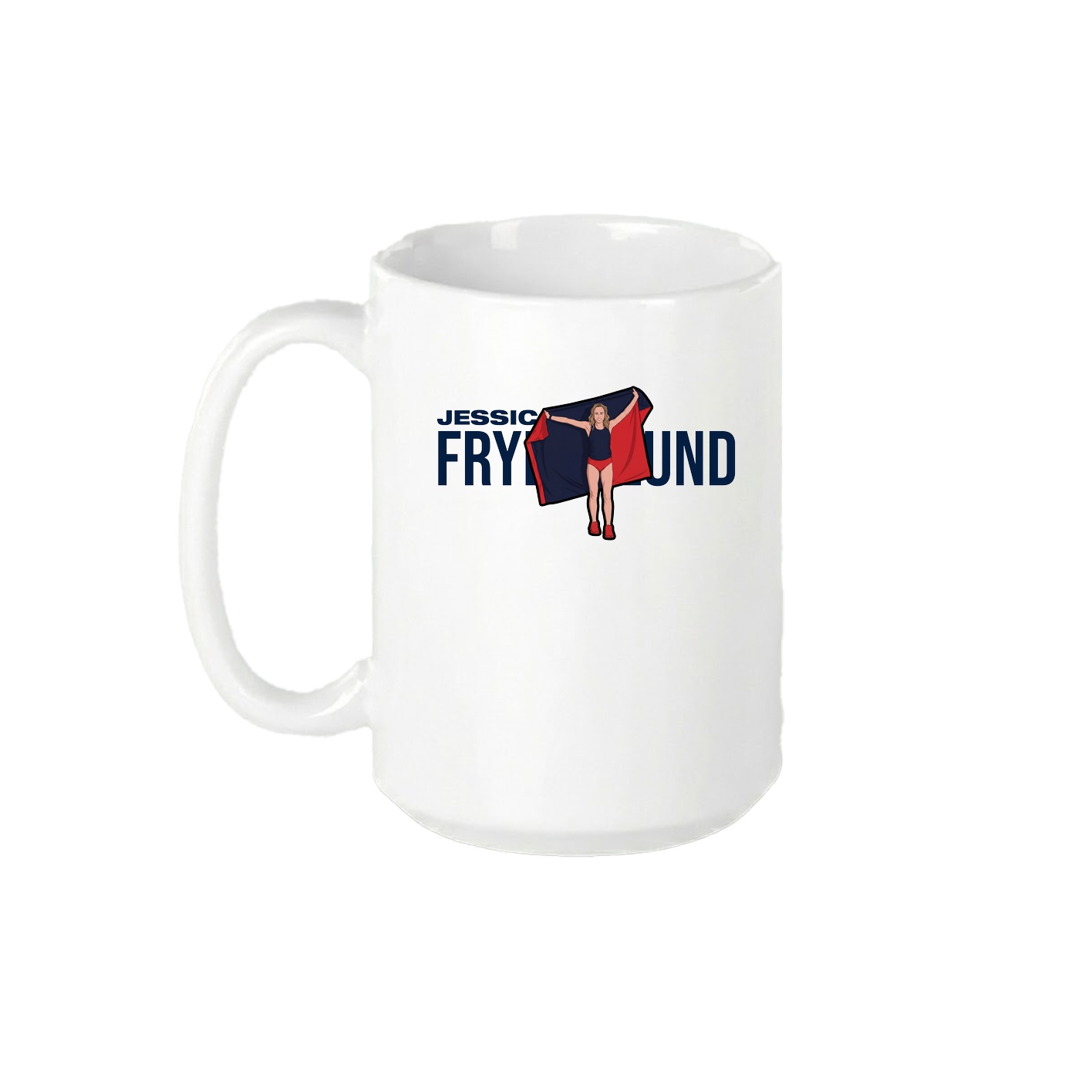 15oz Coffee Mug — Player Name in White