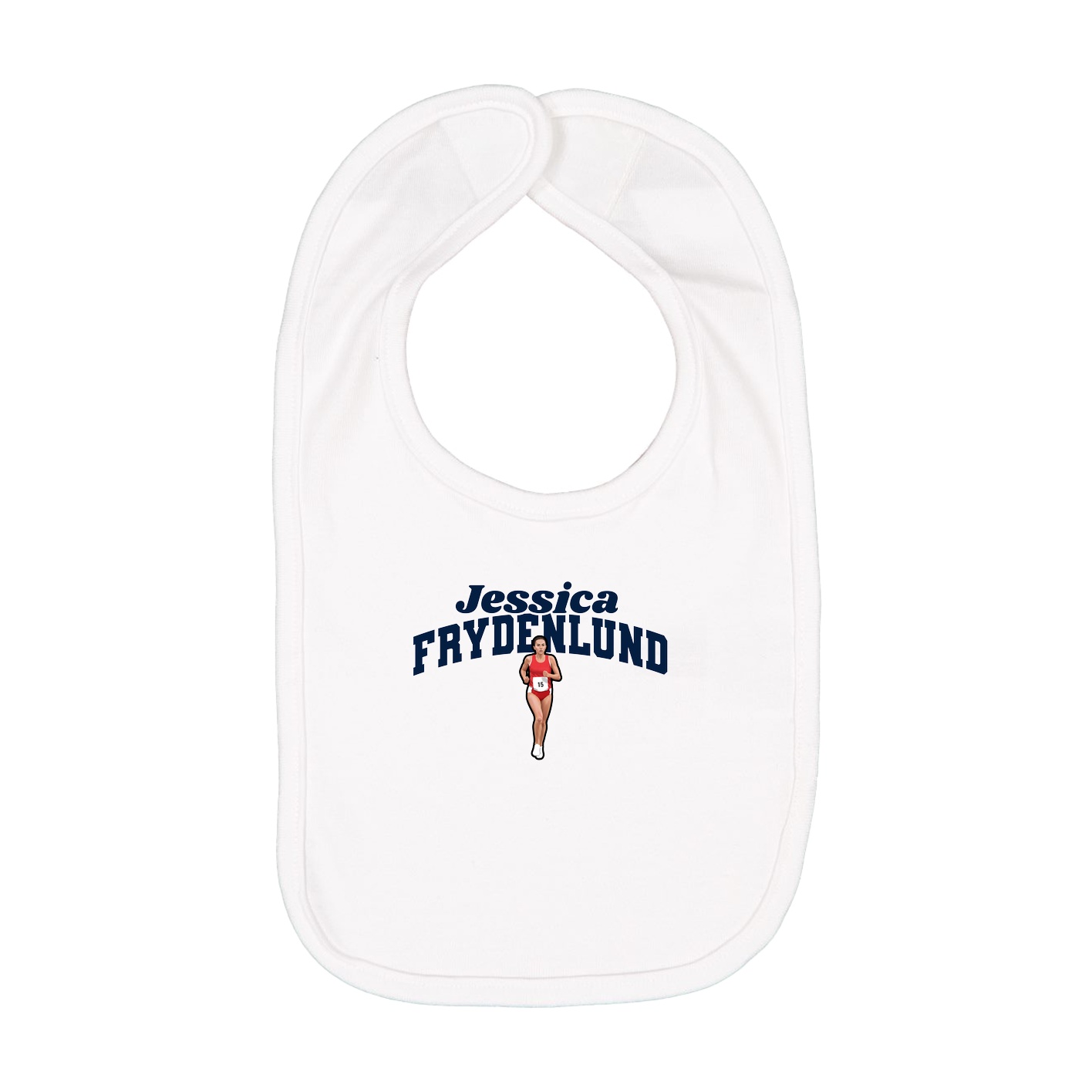 Infant Bib — Signature Arch in White