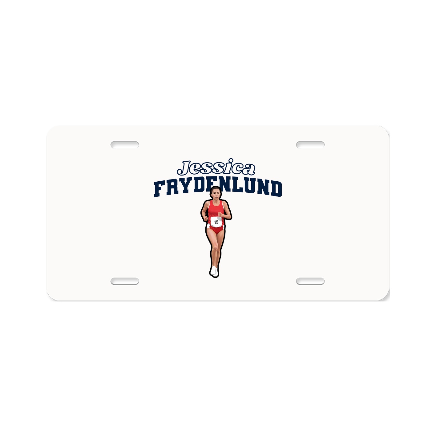 License Plate — Name Arch in Classic
