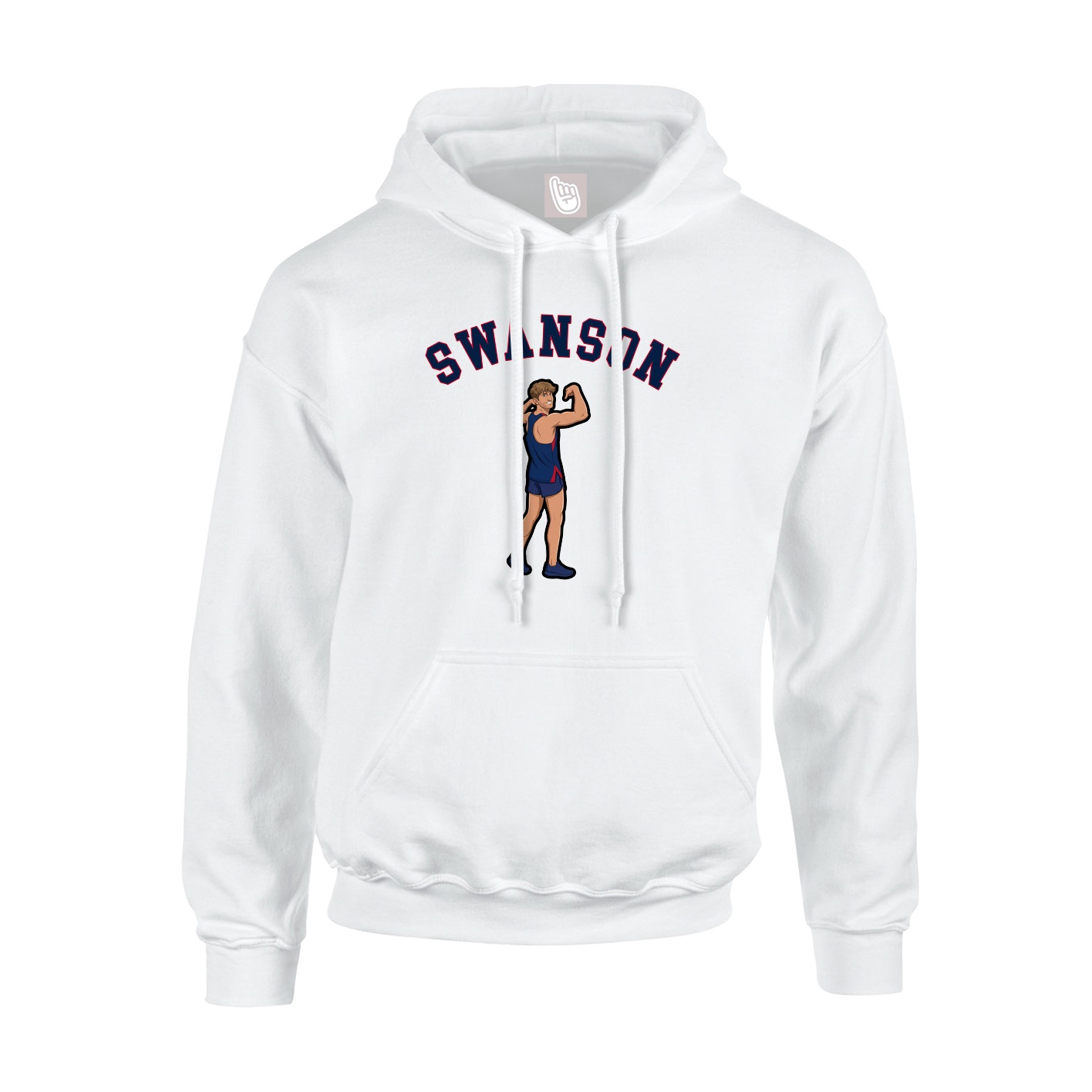 Youth Hoodie — Shirsey Arch in White