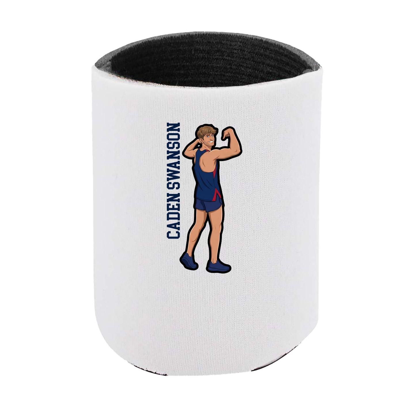 Can Holder — Name Vertical in White