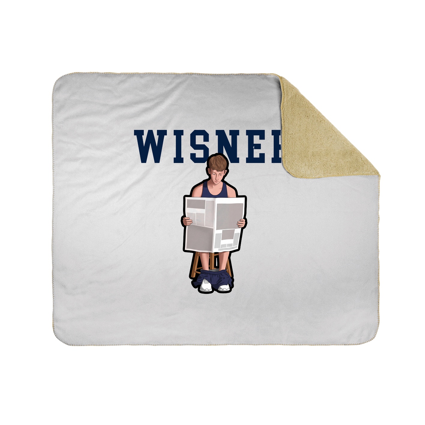 Throw Blanket — Shirsey in White