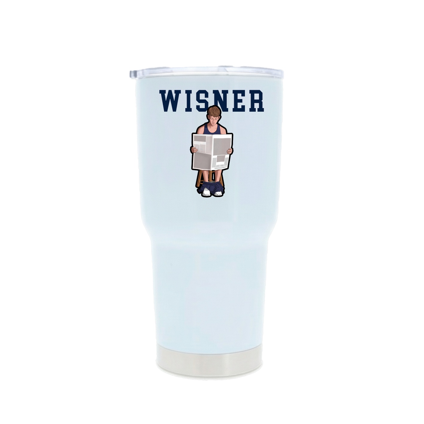 30oz Stainless Steel Tumbler — Shirsey in White