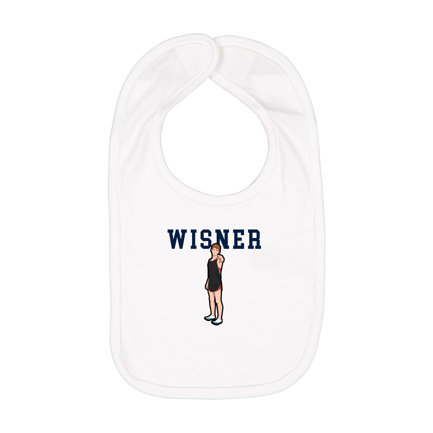 Infant Bib — Shirsey in White
