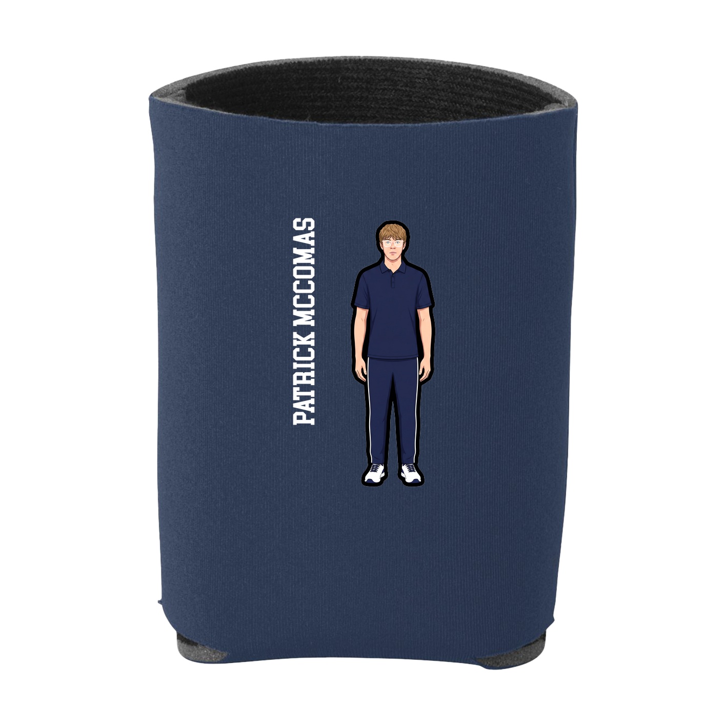 Can Holder — Name Vertical in Navy