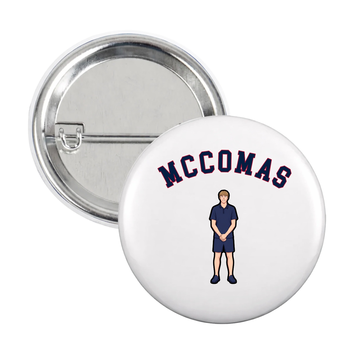 Game Day Button — Shirsey Arch in White