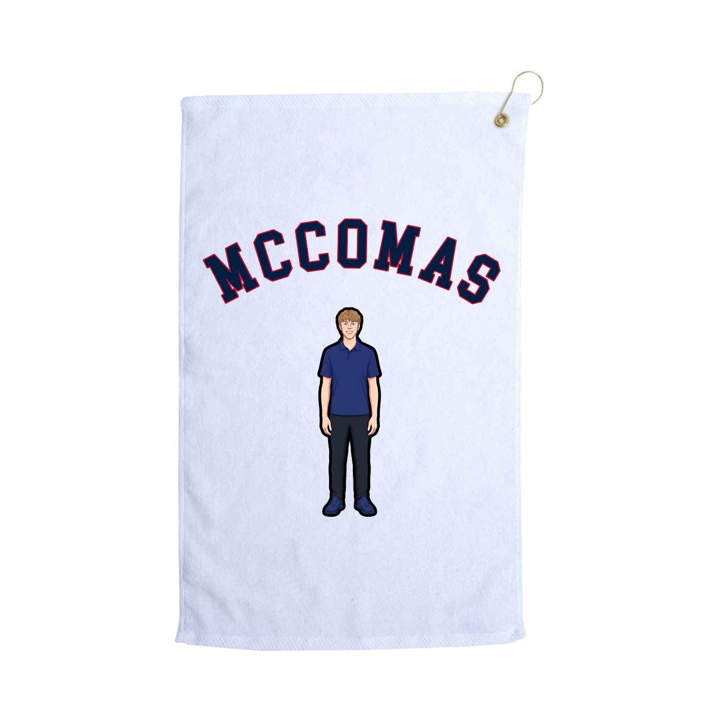 Golf Towel — Shirsey Arch in White