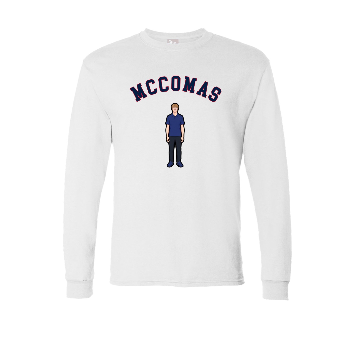 Long Sleeve Tee — Shirsey Arch in White