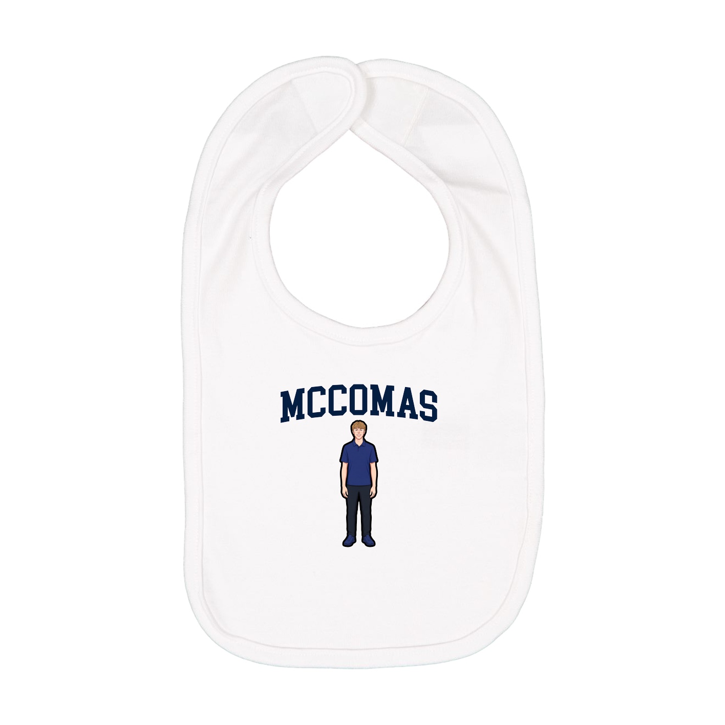 Infant Bib — Shirsey in White