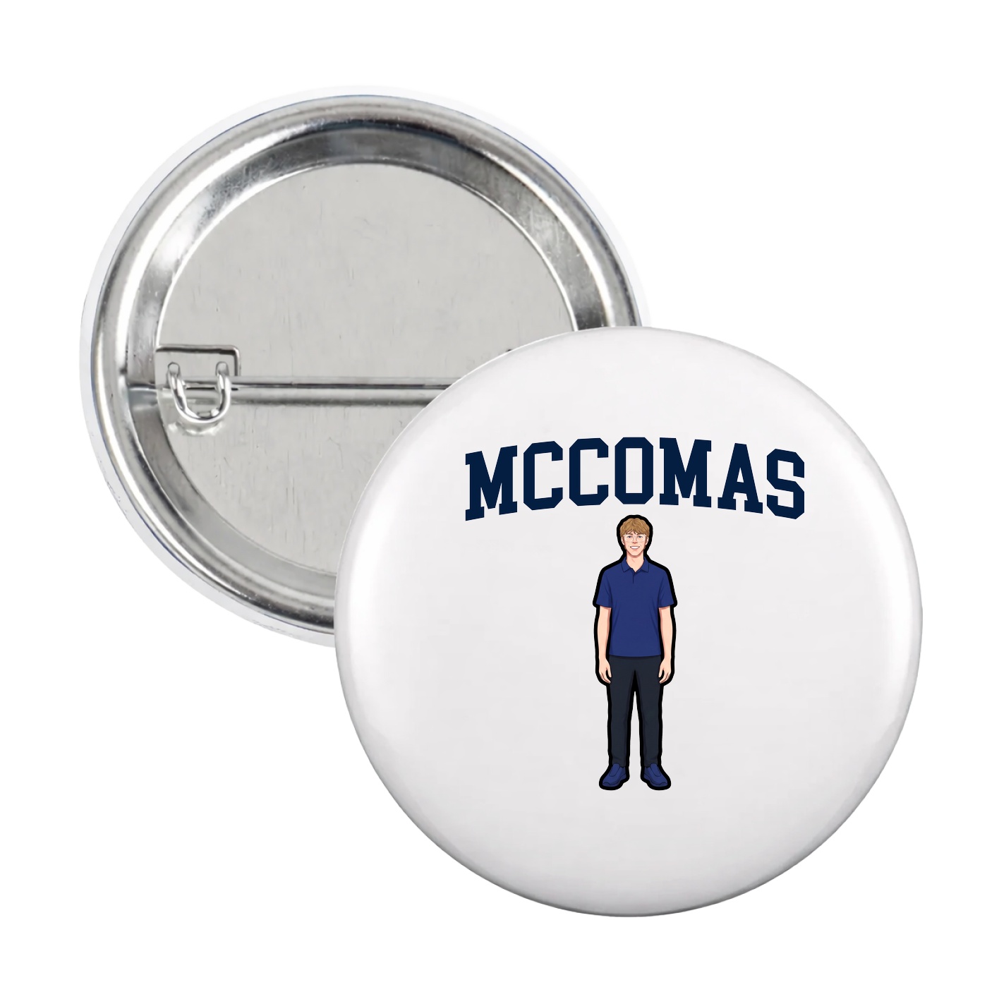 Game Day Button — Shirsey in White