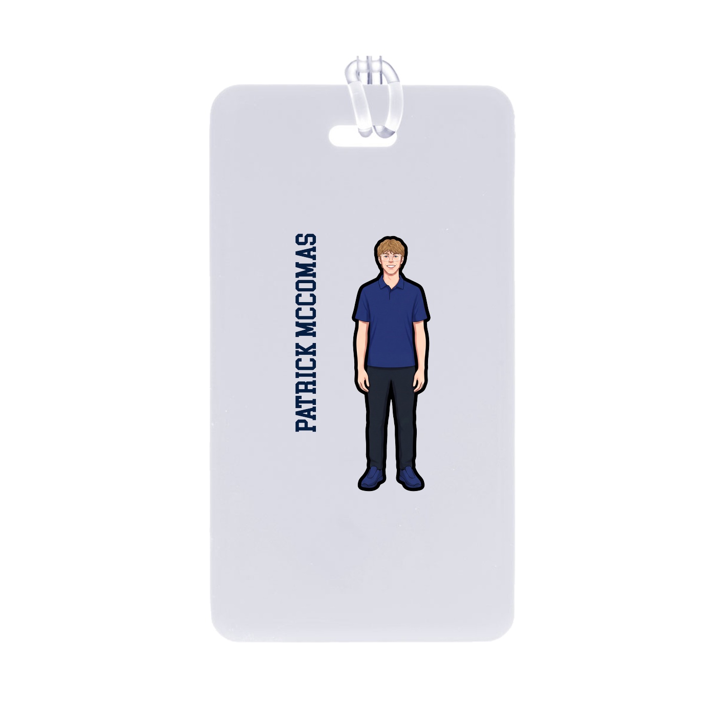 Bag Tag — Name Vertical in Classic