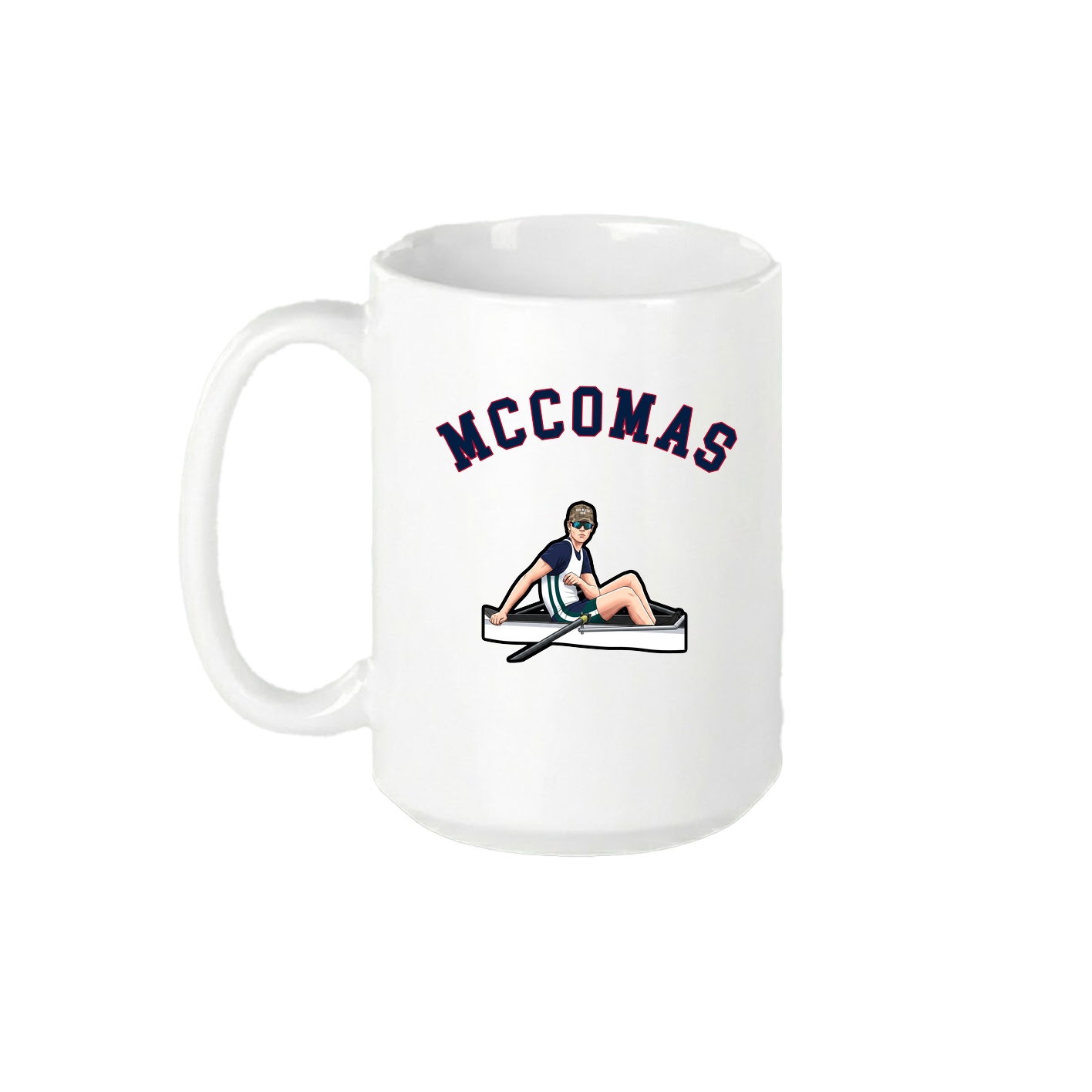 15oz Coffee Mug — Shirsey Arch in White