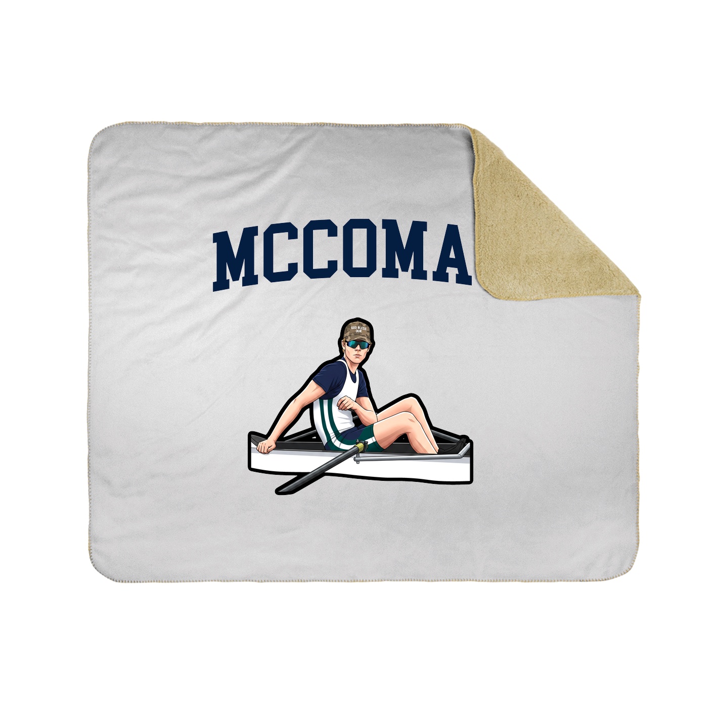 Throw Blanket — Shirsey in White