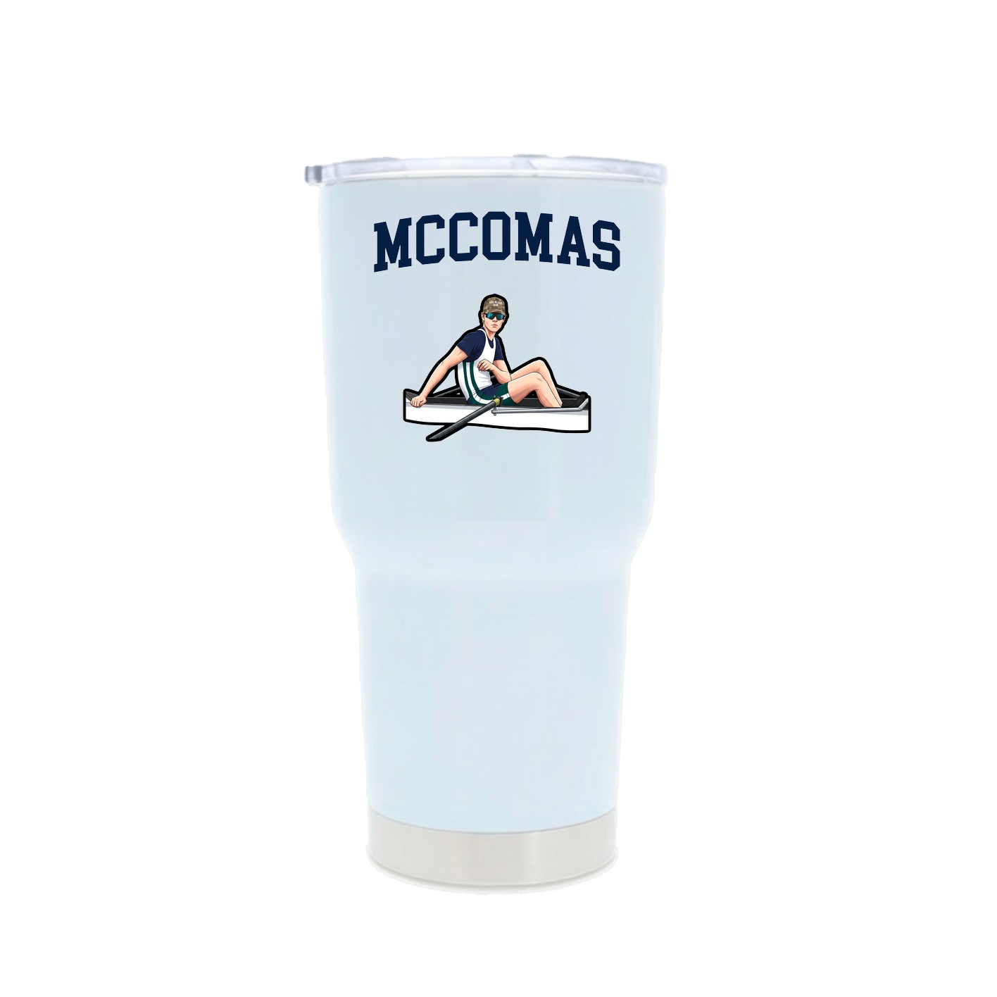 30oz Stainless Steel Tumbler — Shirsey in White