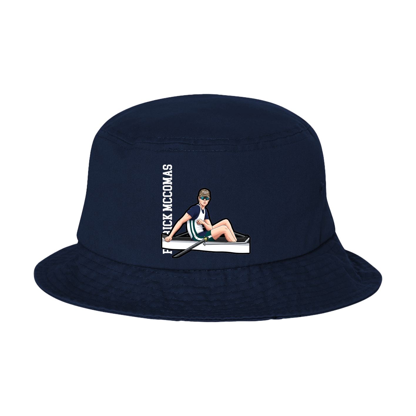 Bucket Cap — Name Vertical in Navy