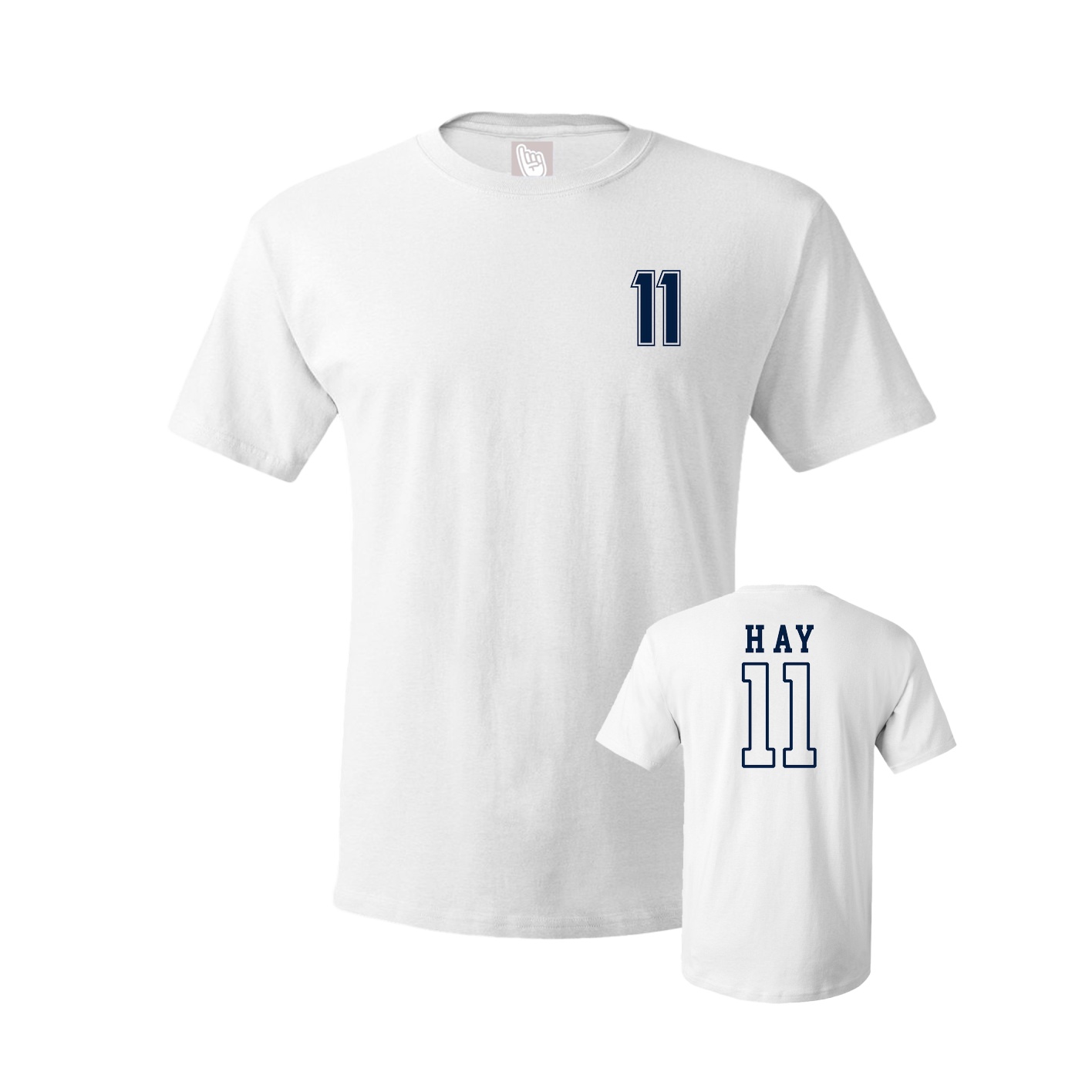 Youth Tee — Chest Back in White