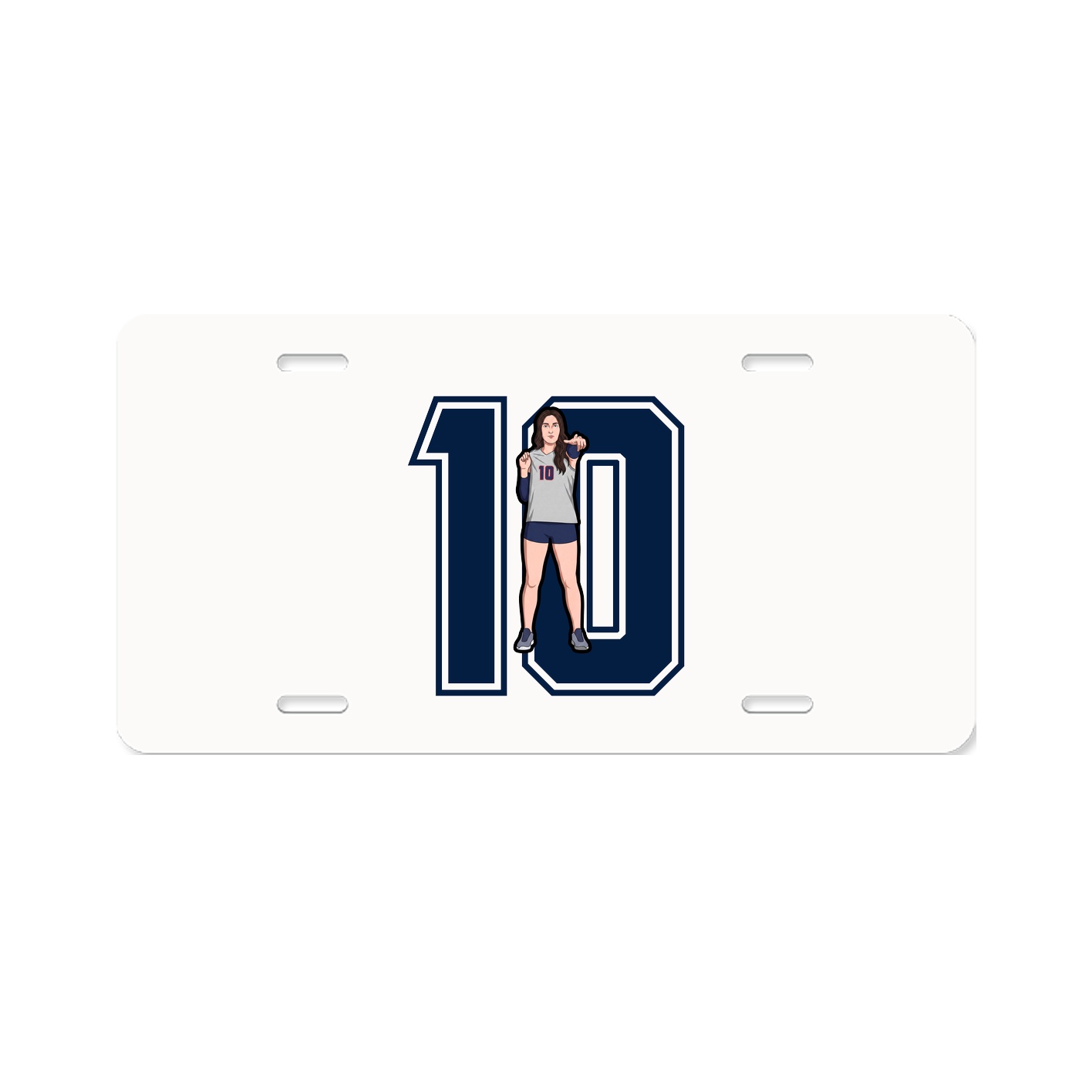 License Plate — Number in Classic
