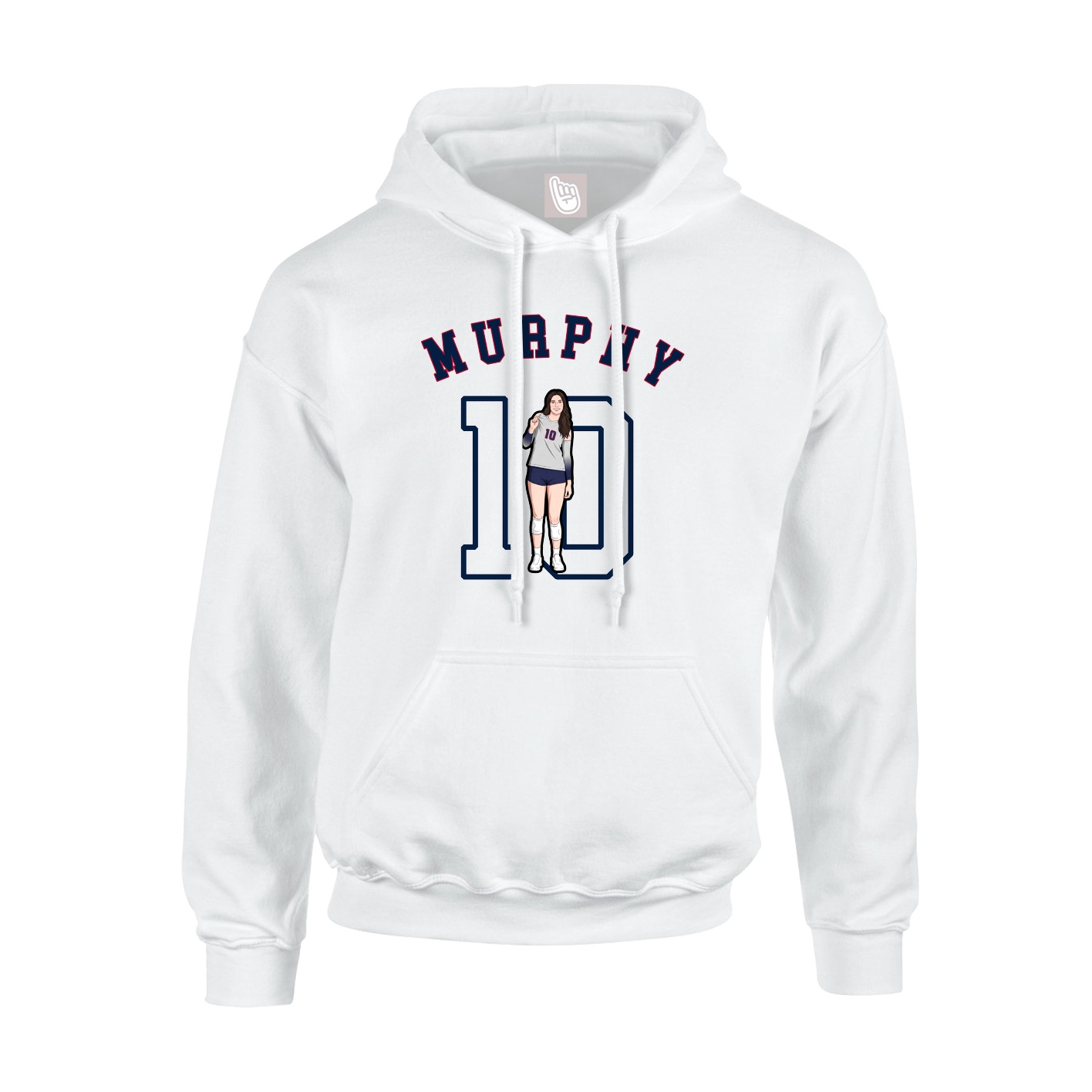 Youth Hoodie — Shirsey Arch in White