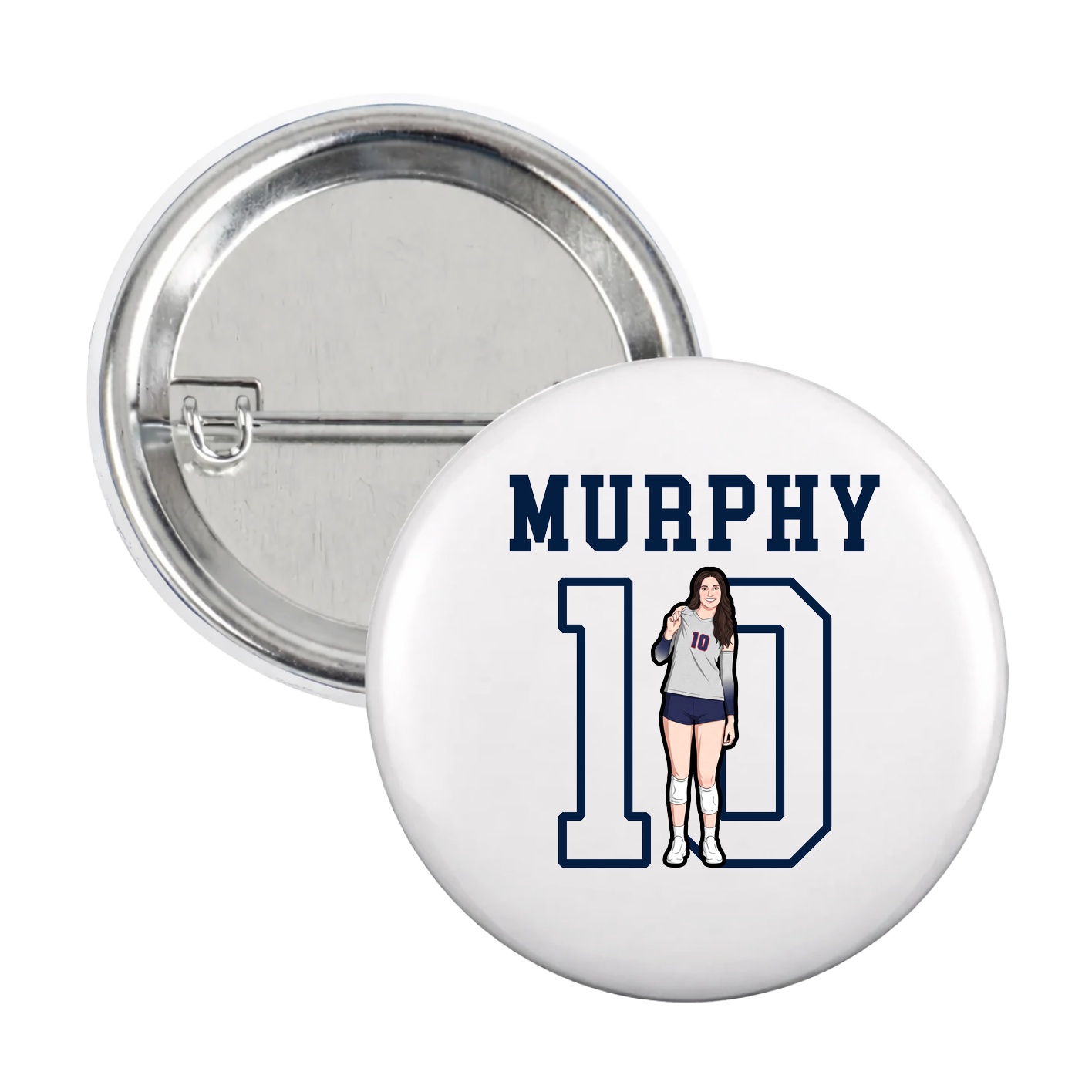 Game Day Button — Shirsey in White