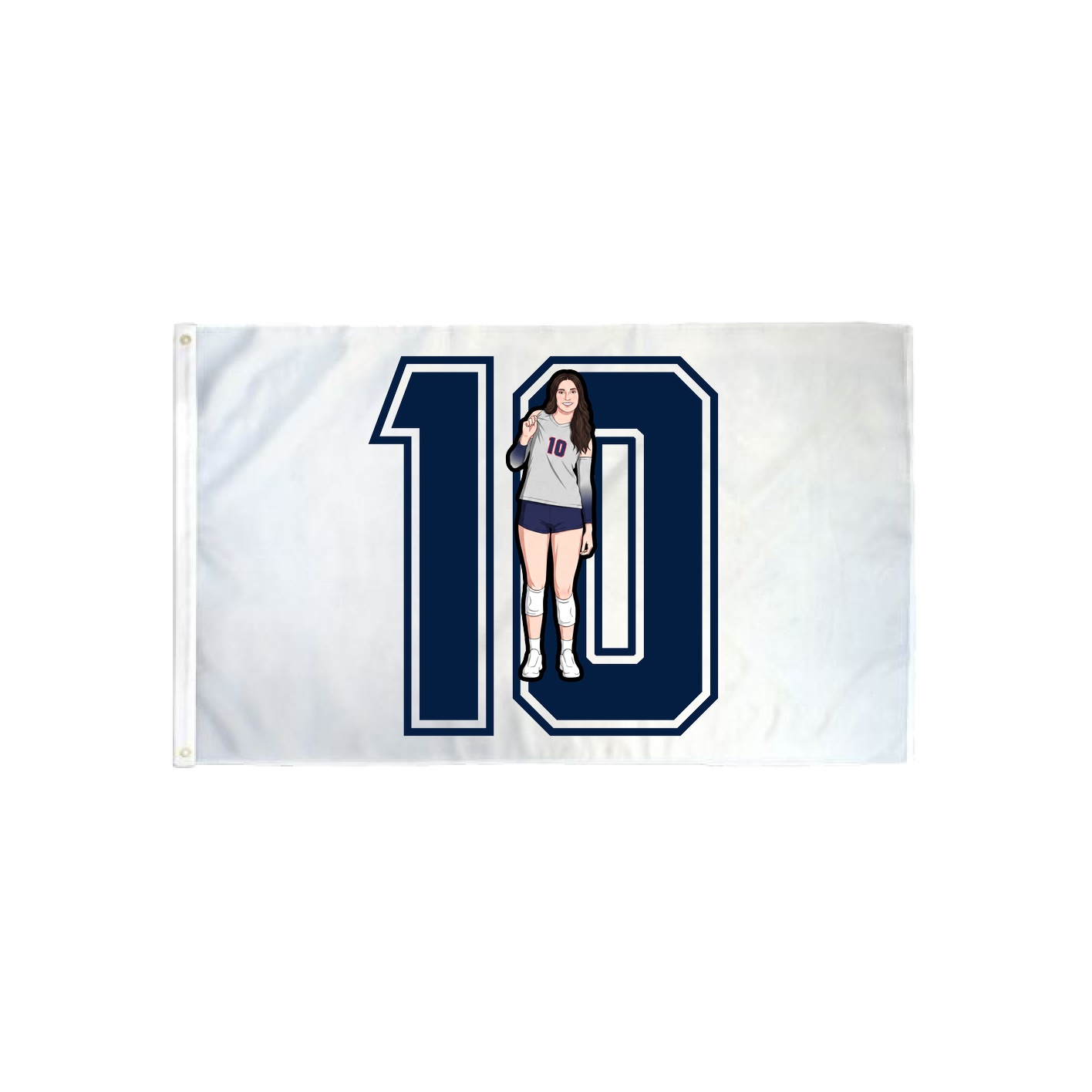 3x5 Flag — Number in Classic