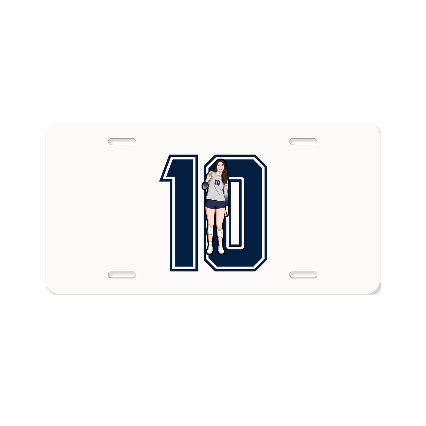 License Plate — Number in Classic