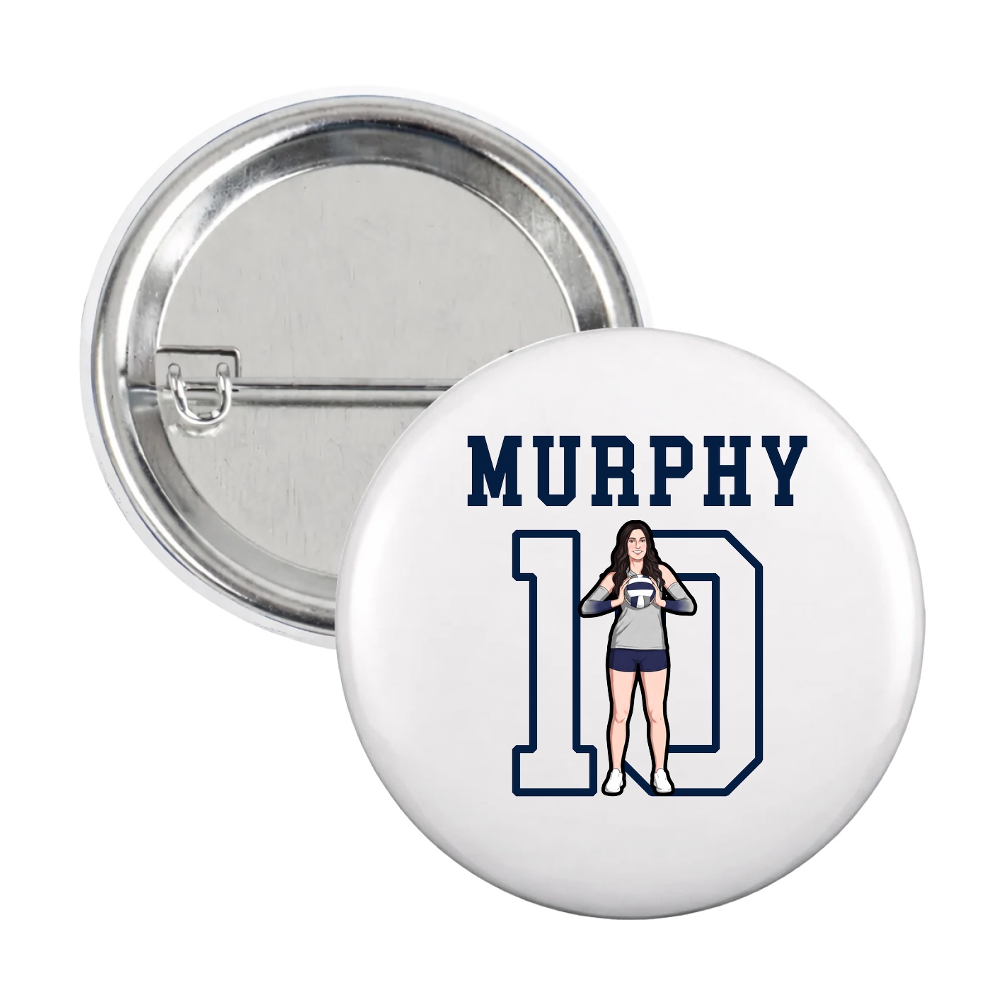 Game Day Button — Shirsey in White