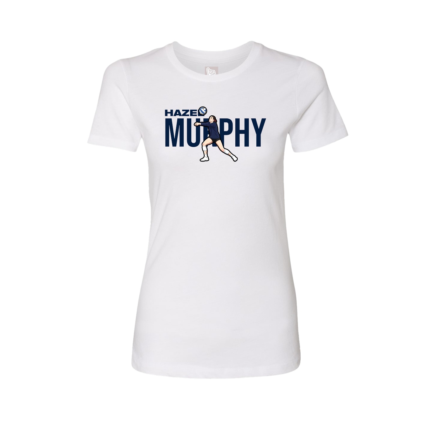 Womens Tee — Player Name in White