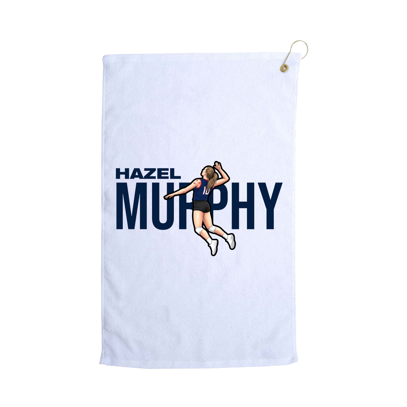 Golf Towel — Player Name in White