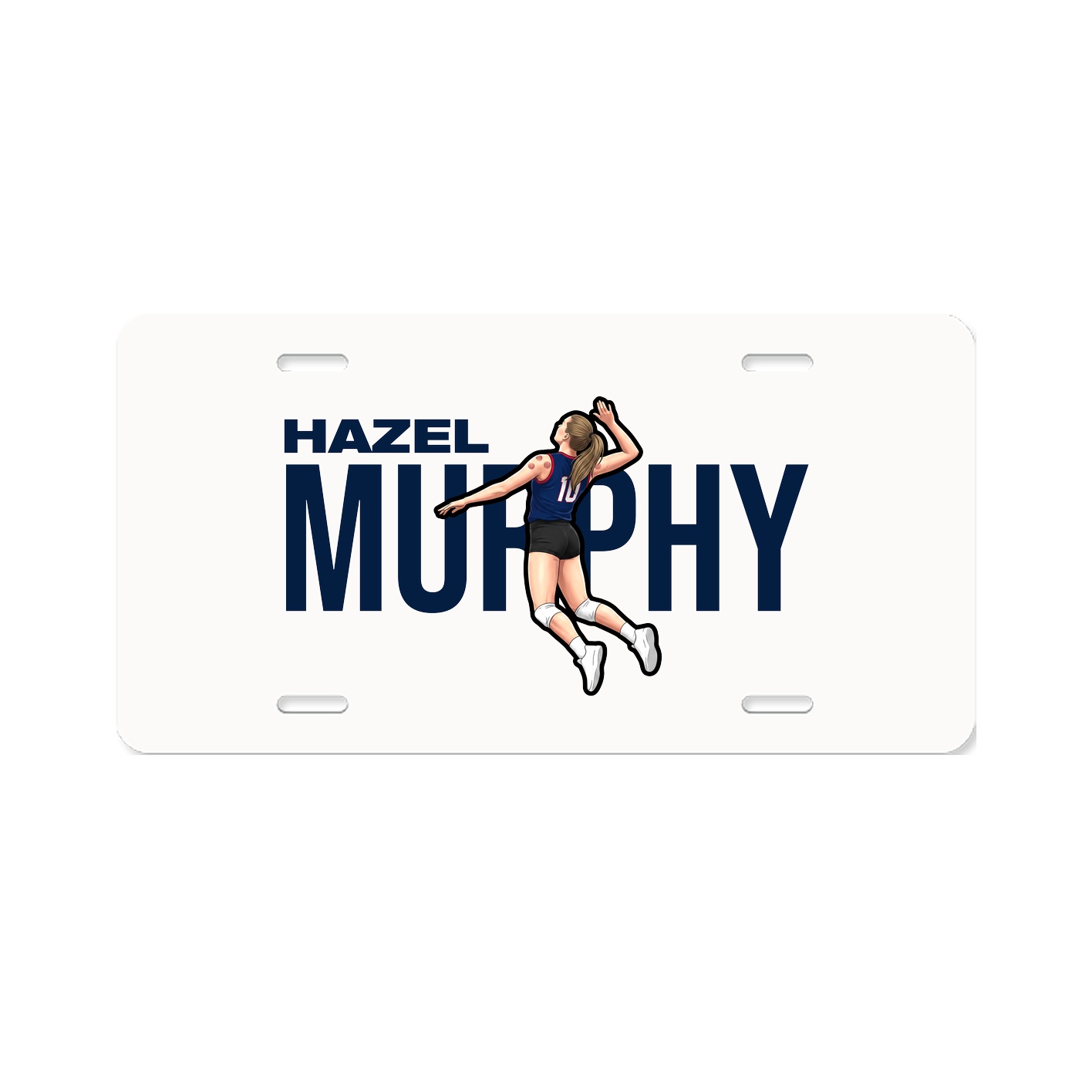 License Plate — Player Name in Classic