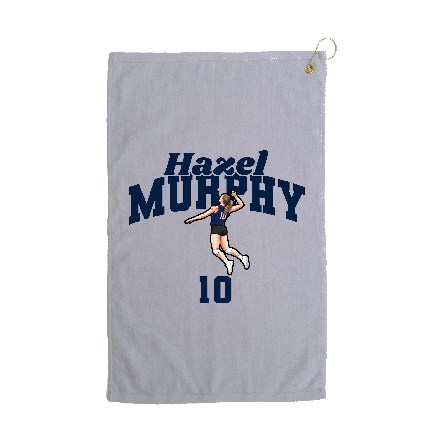 Golf Towel — Signature Arch in Grey