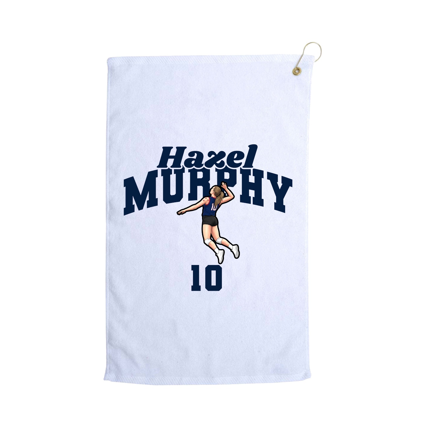 Golf Towel — Signature Arch in White