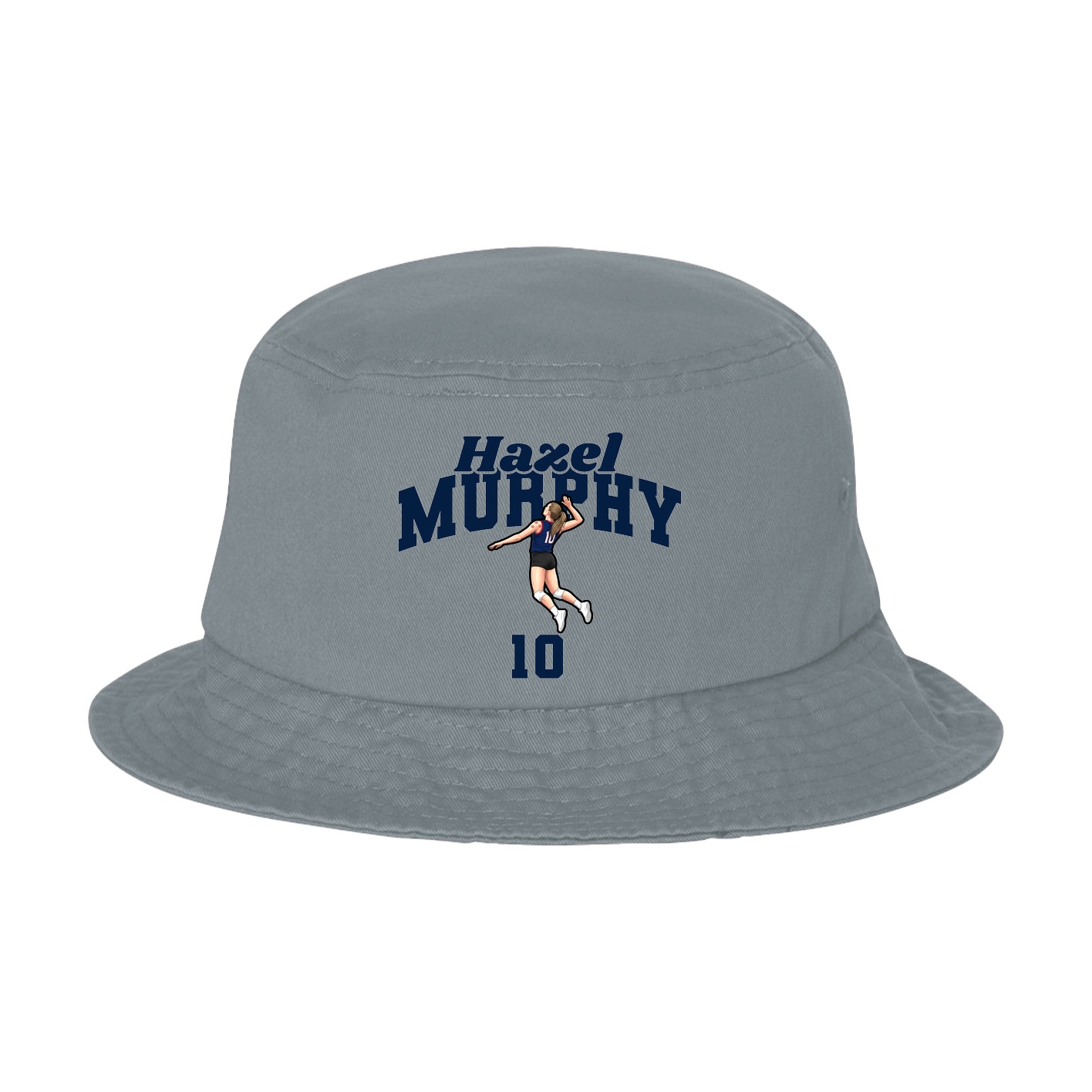 Bucket Cap — Signature Arch in Grey