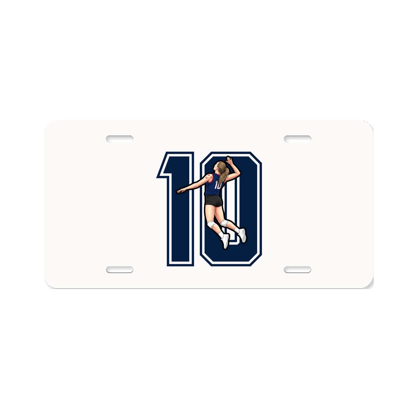 License Plate — Number in Classic