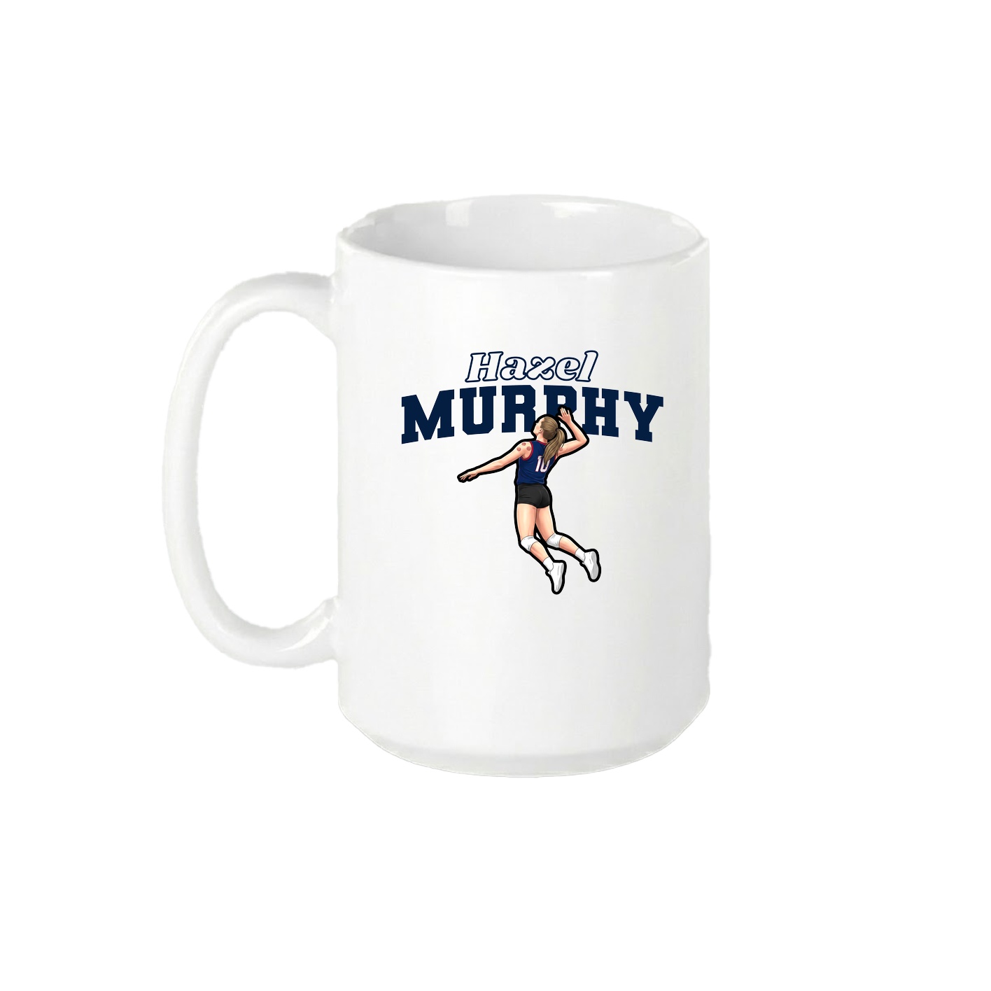 15oz Coffee Mug — Name Arch in White