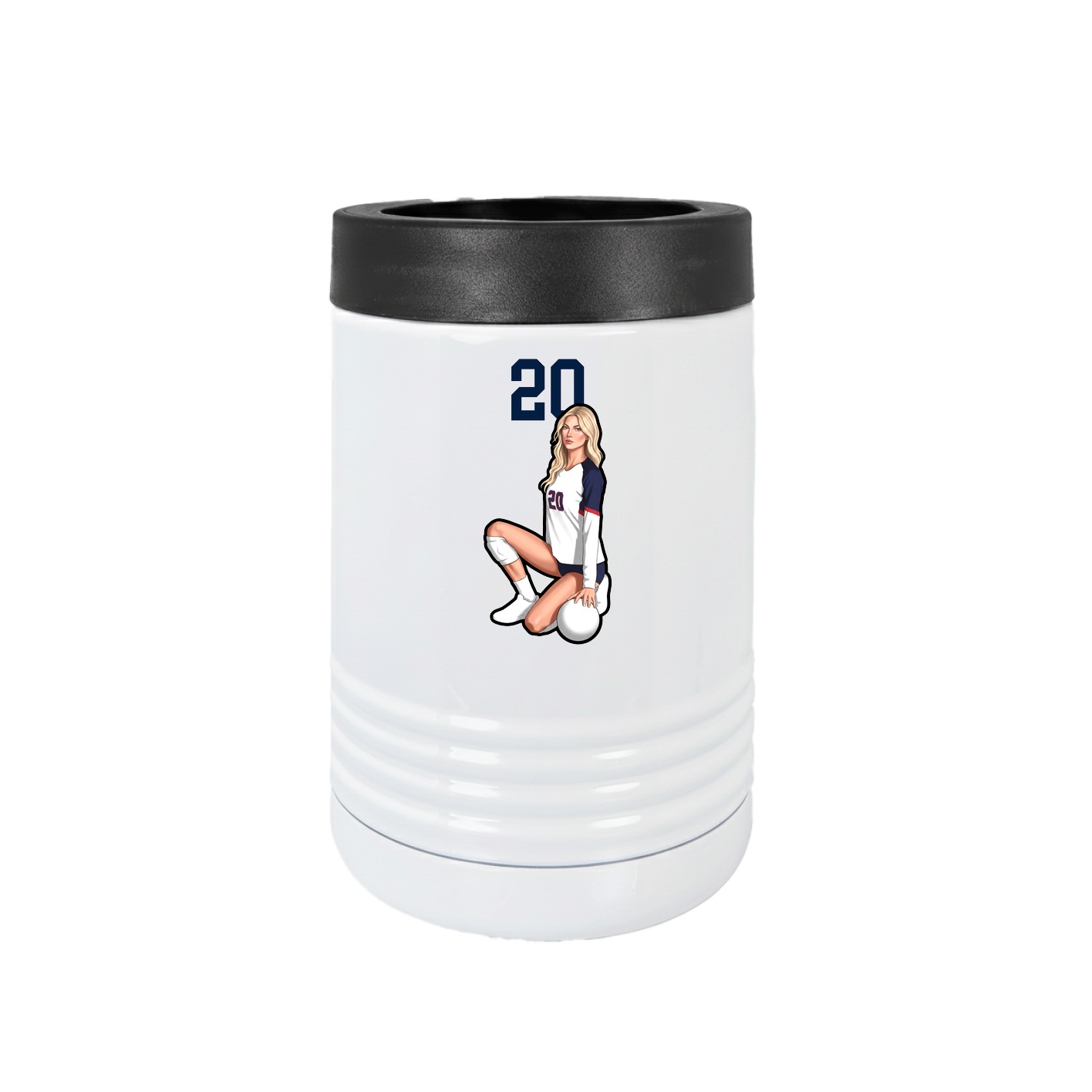 Beverage Holder — Number Top in White