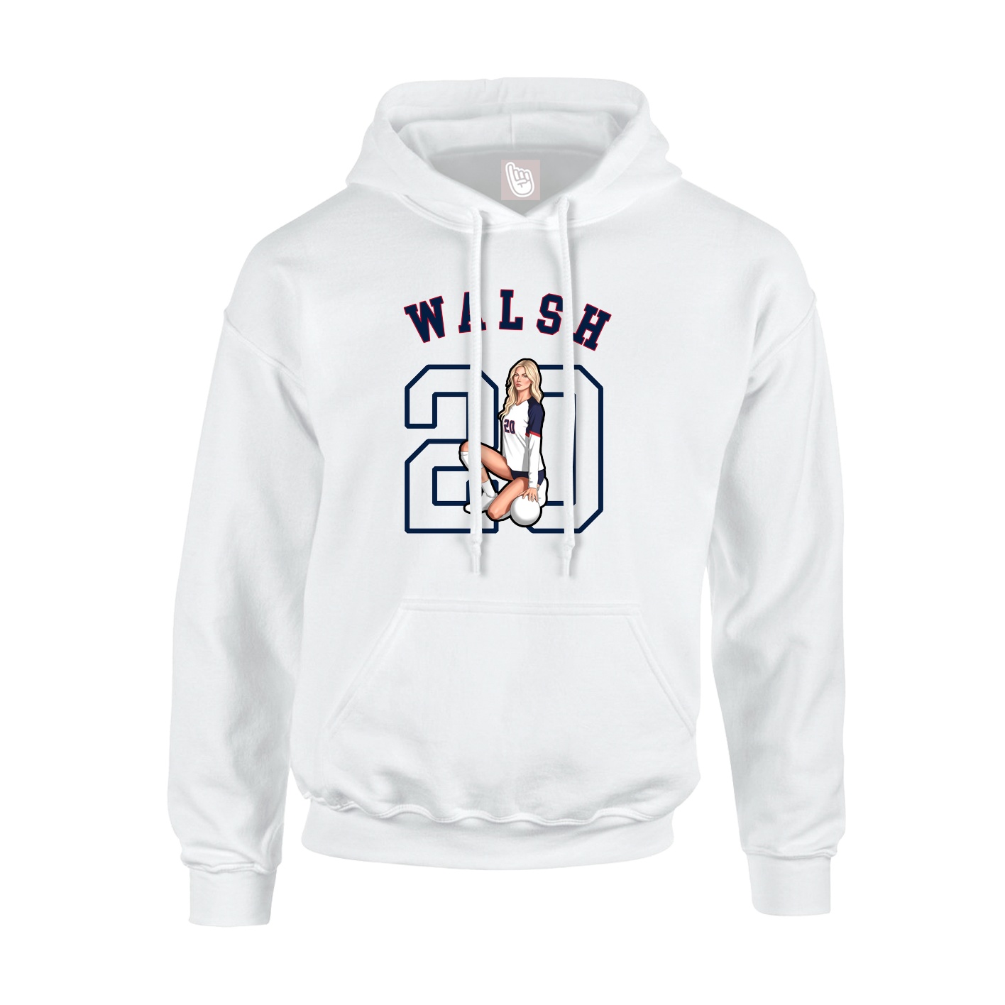 Hoodie — Shirsey Arch in White