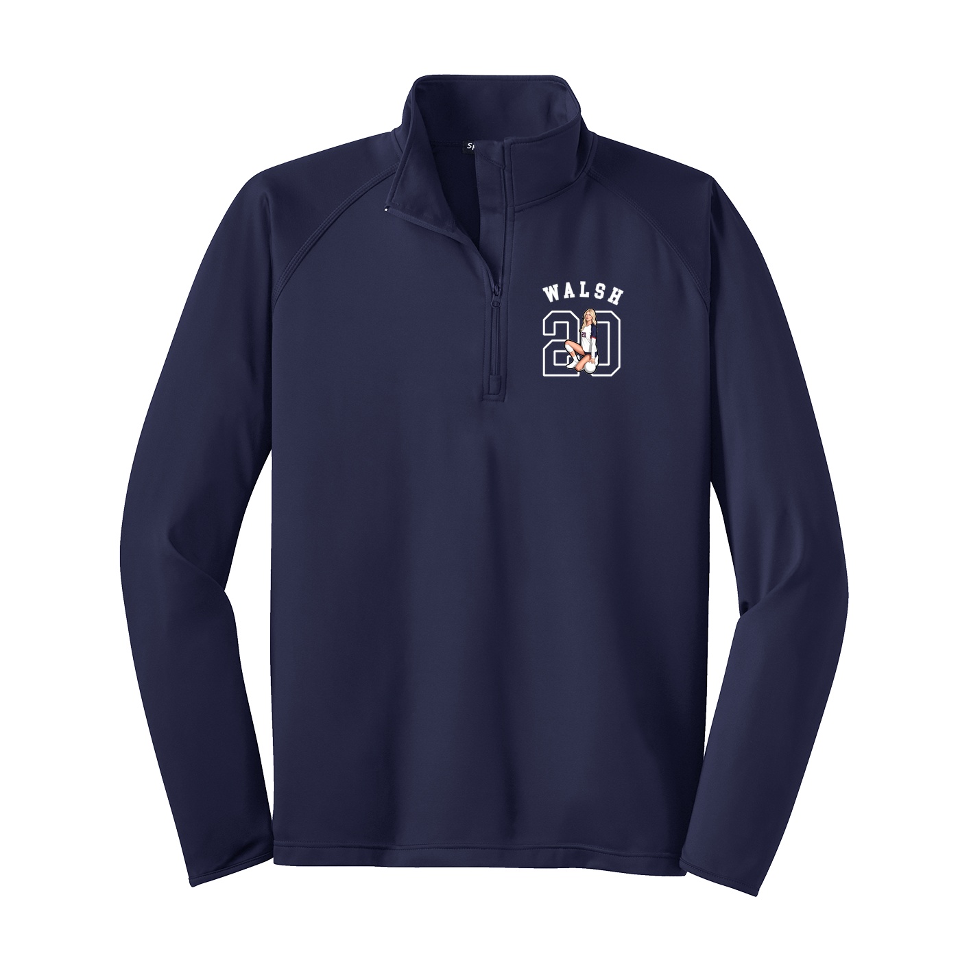 Q-Zip Pullover — Shirsey Arch in Navy