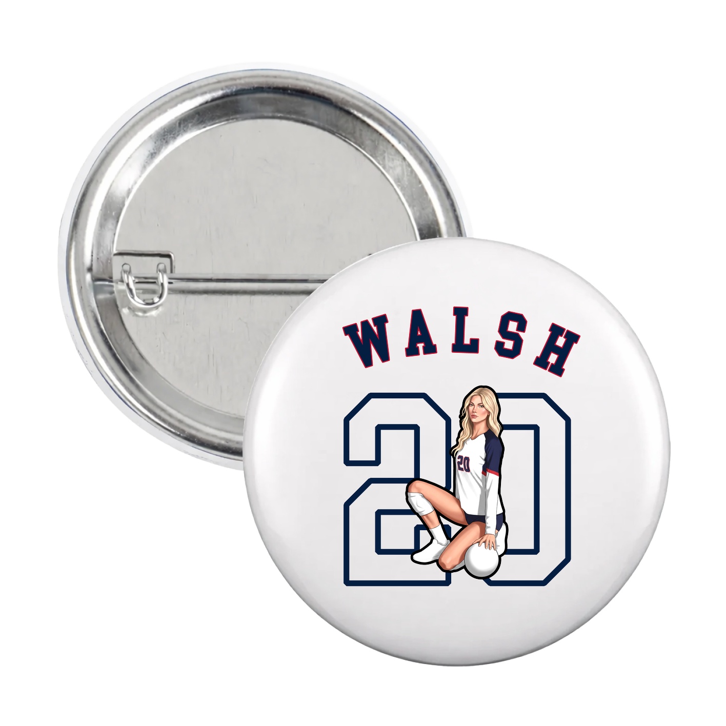 Game Day Button — Shirsey Arch in White