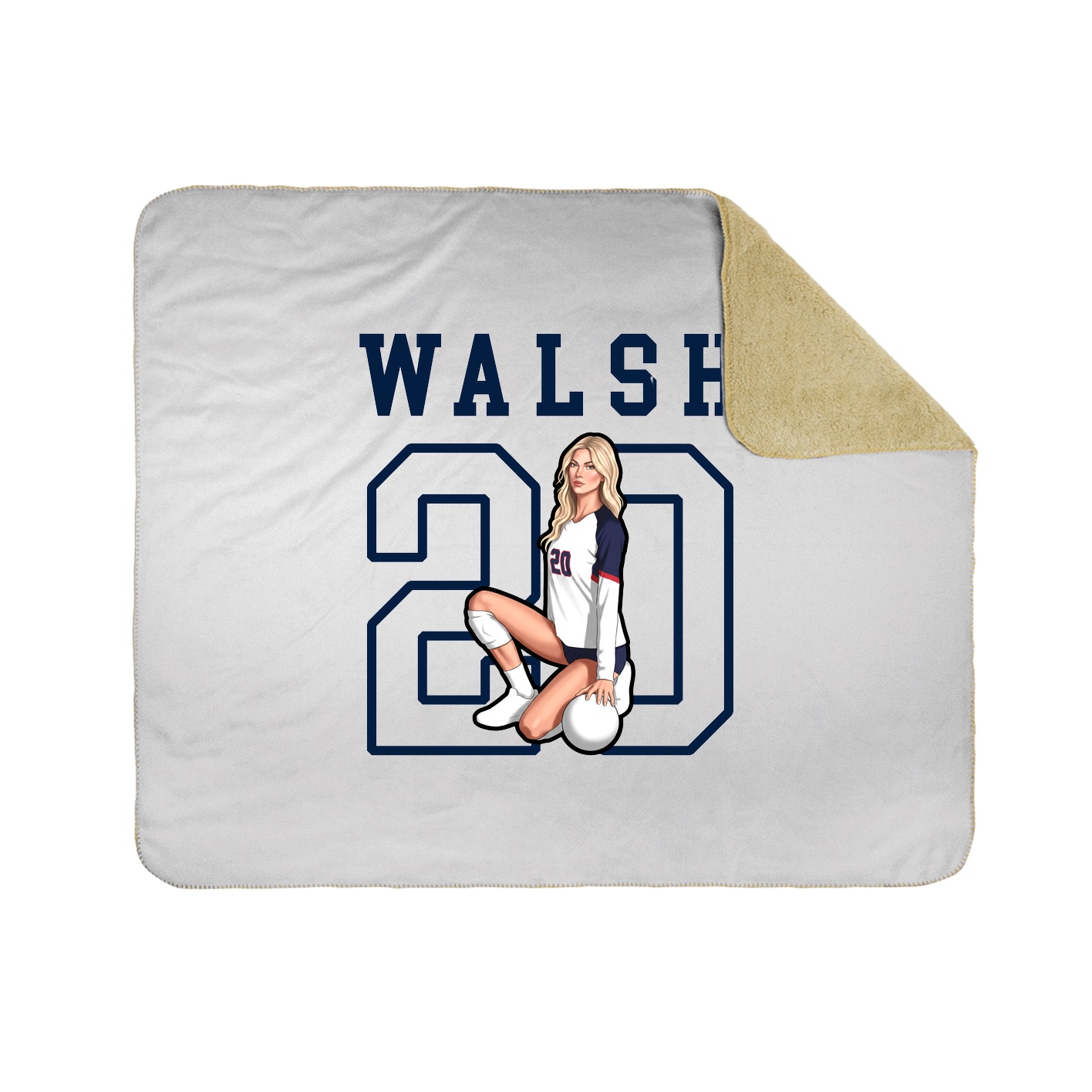 Throw Blanket — Shirsey in White