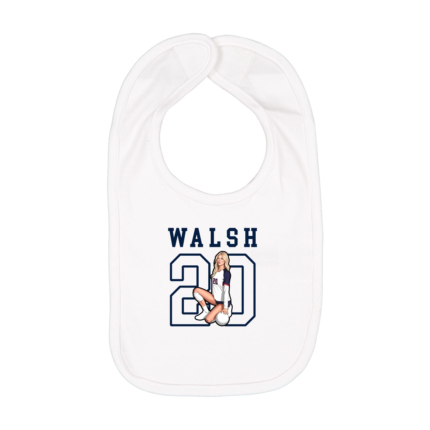 Infant Bib — Shirsey in White