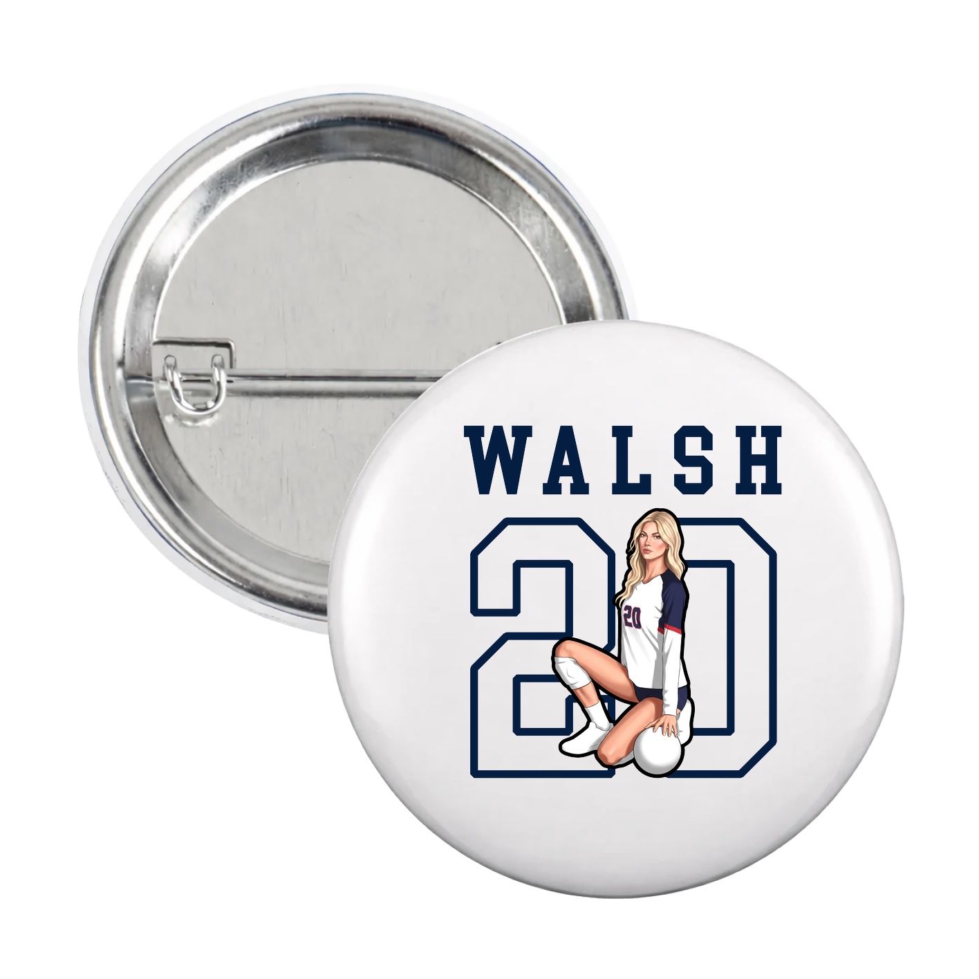 Game Day Button — Shirsey in White