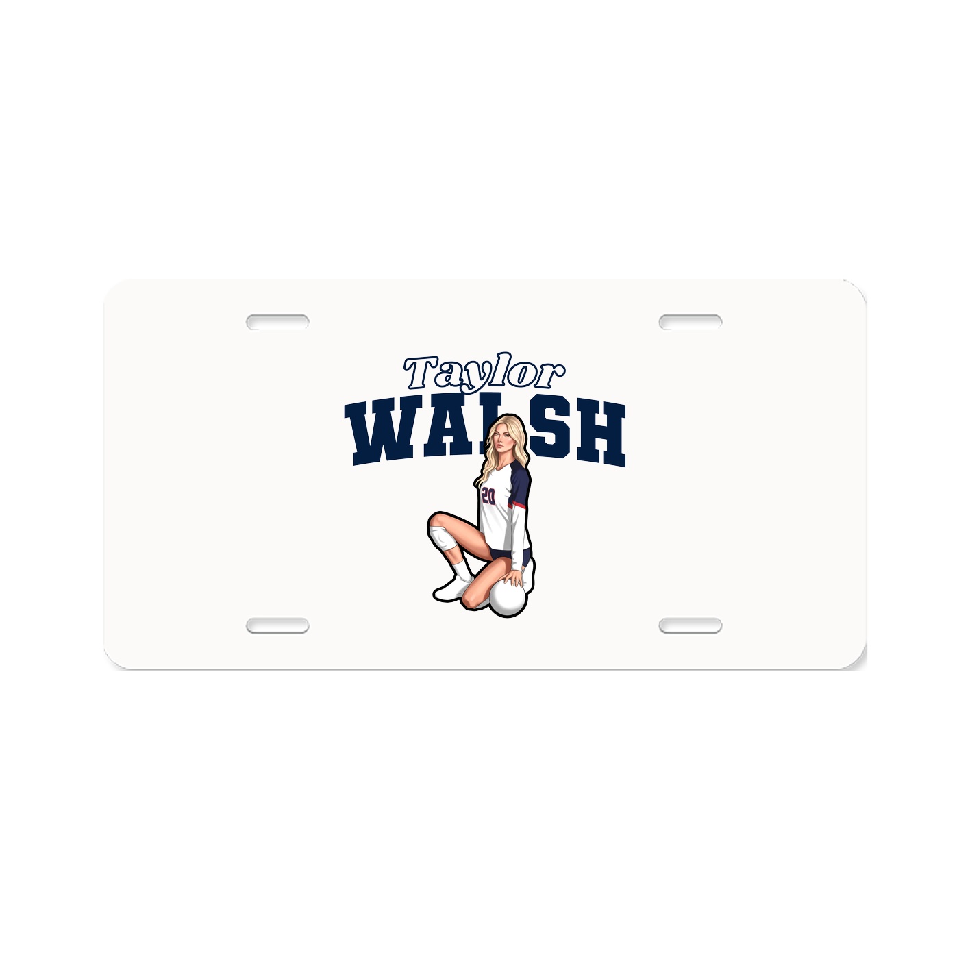 License Plate — Name Arch in Classic